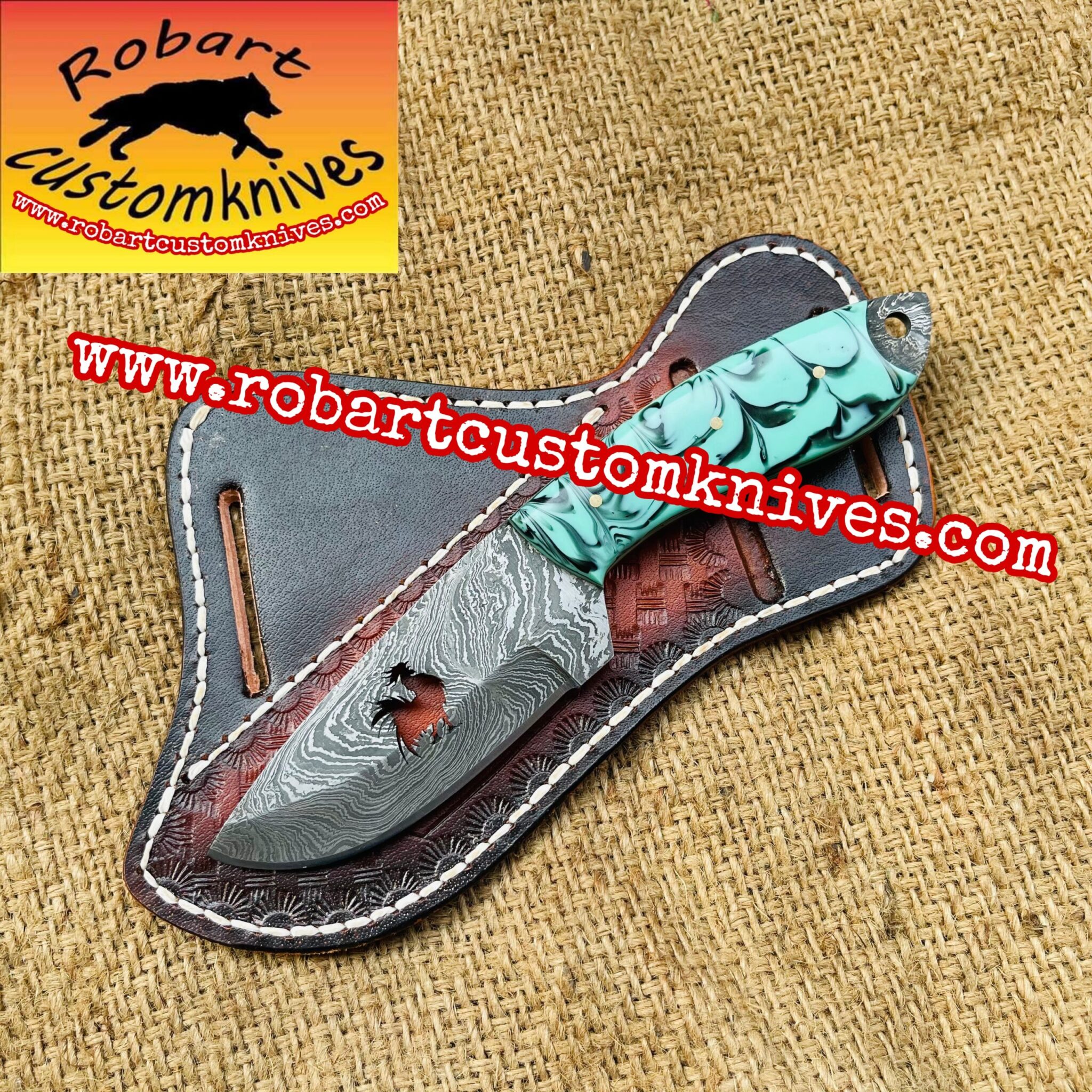 PicsArt_06-09-07.17.54 Custom Handmade Damascus Steel Skinner knife - Image 1