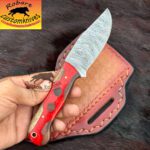 Custom made handmade Damascus steel cowboy and skinner knife - Image 3