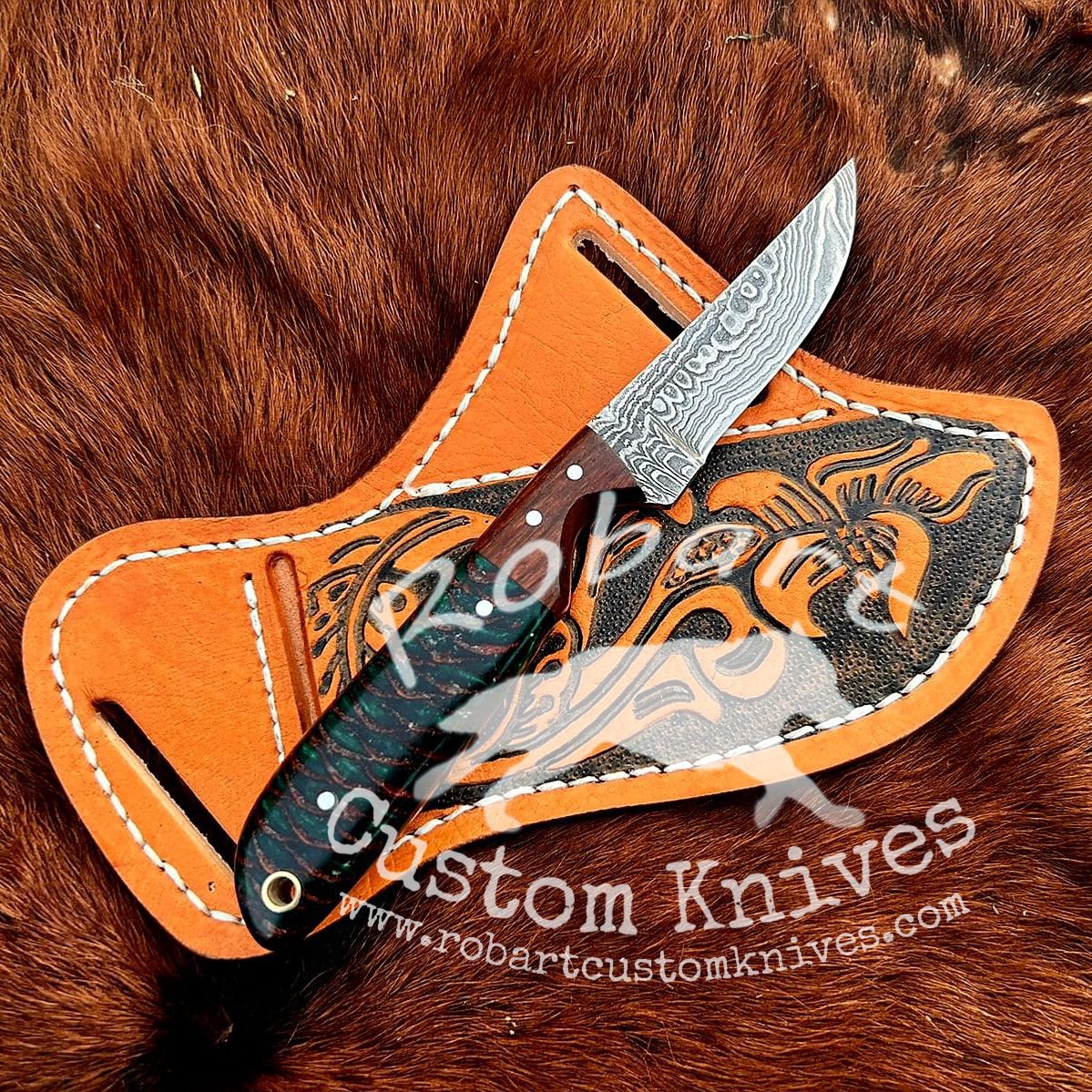 Picsart_24-12-25_17-53-11-462 Custom Handmade Damascus Steel Cowboy Skinner Knife - Image 1